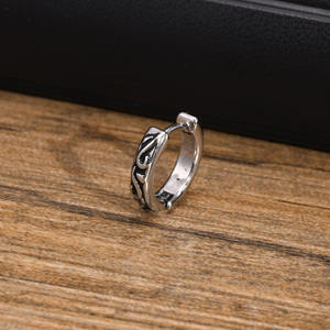 Acciaio inossidabile vecchio colore Punk drago modello incernierato orecchini a cerchio polsino per gli uomini <span class=keywords><strong>Piercing</strong></span> gioielli di moda - Product Image 4