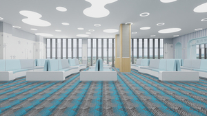 Phong Cách in Thảm nhà cung cấp chất lượng cao 50x50 Nylon vải thảm gạch để bán, tùy chỉnh in ấn Modular Thảm hình vuông - Product Image 4