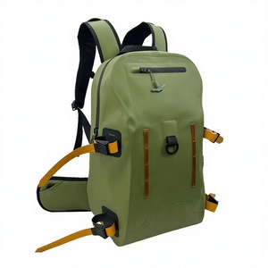 30L Waterproof Polyester Three-Layer Fishing Tackle Backpack with 10 Pockets Airtight <b>Rod</b> <b>Holder</b> Gear Bag OEM Manufacturer - Product Image 3