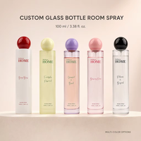 Désodorisant d'ambiance en spray pour la maison et le bureau, parfumé, en bouteille de verre personnalisée, fabrication OEM/ODM