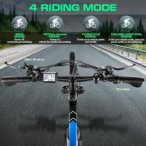 Vélo de montagne électrique Peak 750W, 26 pouces, vélo électrique pour adultes, 20 MPH, vélo de banlieue électrique avec batterie 48V, jusqu'à 50 miles d'autonomie - Product Image 4