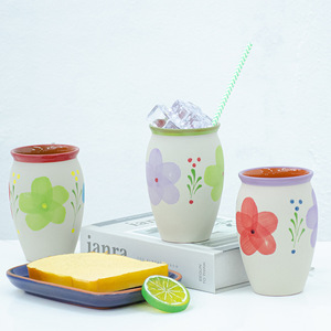 12oz Auténticos Cantaritos Mexicanos Jarritos De <span class=keywords><strong>Barro</strong></span> Bebidas Frías Bebidas Tazas De Arcilla De Cerámica Natural Tazas - Product Image 3