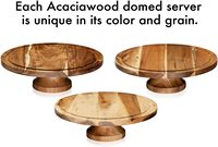 Plateau rond en bois d'acacia pour servir des gâteaux, créatif, pour servir des aliments
