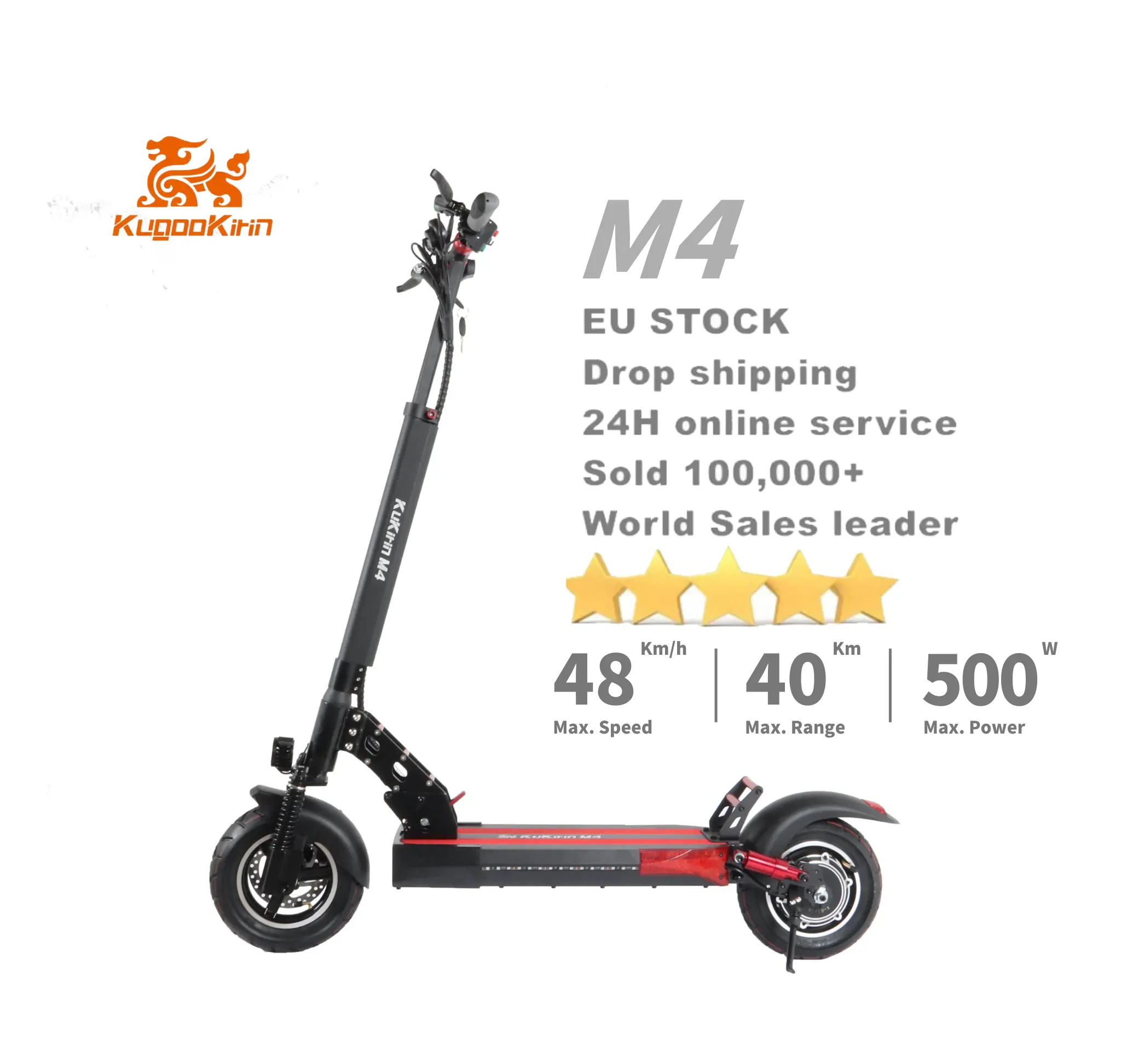 eu stock Kugookirin m4 self balancing adult electric scooter with seat in india