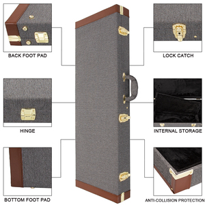 Oem Odm <span class=keywords><strong>Telecaster</strong></span> Housse rigide pour guitare électrique en bois et cuir - Product Image 5