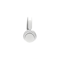 Casque sans fil supra-auriculaire blanc confortable avec annulation active du bruit (ANC), étanche IPX-4, coussinets doux et stabilité accrue