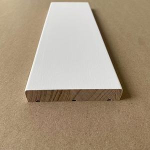 Porte intérieure moderne en pin à cadre plat, taille personnalisée, apprêtée blanche, écologique et durable pour applications hôtelières et hospitalières - Product Image 2
