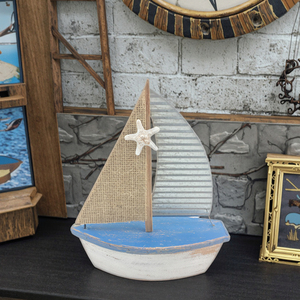 Table de <span class=keywords><strong>bateau</strong></span> en bois pour décoration intérieure personnalisée avec étoile en résine attachée boîtes en bois et enseignes murales pour l'artisanat - Product Image 4