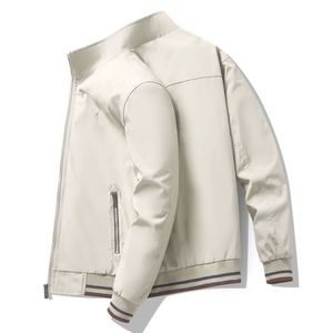 Giacca da Uomo alla Moda con Colletto Rialzato, Chiusura con Cerniera, <span class=keywords><strong>Abbigliamento</strong></span> Casual Trendy <span class=keywords><strong>per</strong></span> <span class=keywords><strong>Giovani</strong></span> e Mezza Età - Product Image 5