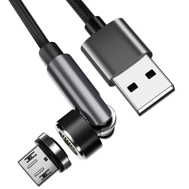 360 Degree 180 Degree 540degree  Free Rotation Micro Type c IP Fast Charging Magnetic Usb Data Cable