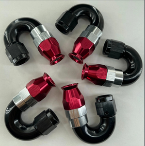 Фитинги для шланга Haofa PTFE с прямым концом 45 90 180 градусов, алюминиевые фитинги с полным потоком AN6 AN8 AN10 AN12 PTFE - Product Image 5