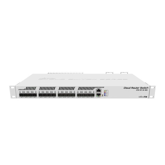 Mikrotik CRS317-1G-16S+RM Managed L3 Switch 16 Port 10G SFP+ Cloud Router Switch with Redundant Power