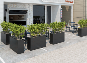 Fioriera in Metallo Ecologica e Resistente, Vaso in Acciaio Zincato per Giardino Domestico e Progetti Paesaggistici Commerciali - Product Image 2