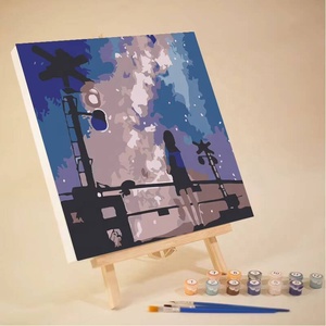 ชุดระบายสีตามตัวเลข Sunset Night Sky Valley สำหรับผู้ใหญ่และเด็ก ปรับแต่งได้ พร้อมกรอบ - Product Image 6
