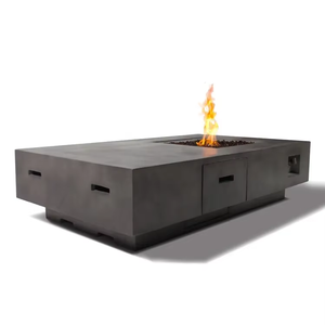 Modern Free Style Propane Gas <b>Fire</b> Table Outdoor <b>Fire</b> <b>Pit</b> with Corten Steel Construction 50000BTU Heating for Garden & Party Use - Product Image 5