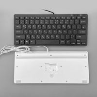 Nouveau clavier de bureau filaire USB 2.0 de haute qualité, touches chocolat, mini, fin, étanche pour ordinateur de bureau et portable K-001A