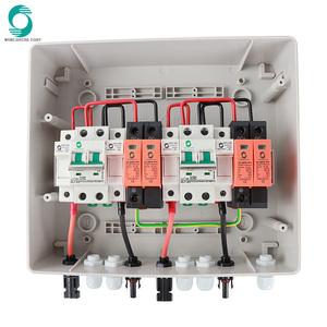 WSDB-PV2/2 IP65 étanche 2 entrées 2 sorties 2 cordes 16A 500V DC PV boîte de combinaison de panneau solaire pour système de réseau de panneaux solaires - Product Image 3