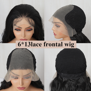 X-TRESS Pelucas Sintéticas de Cabello Ondulado con Color Ombré y Raya en Medio de Encaje, Pelucas de Fibra de Aspecto Natural para Fiesta para Mujer - Product Image 5