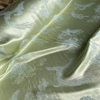 Tissu Jacquard Extensible en Soie de Haute Qualité, Motif Phénix Traditionnel, Idéal pour Vêtements, Pantalons, Housses et Cheongsams – Matière de Qualité Supérieure, Prêt à l'emploi