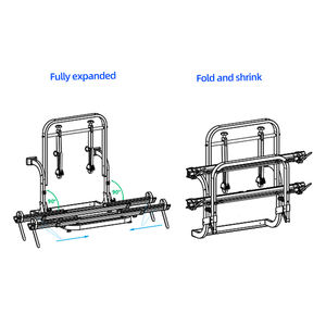 Nouvel adaptateur de montage de vélo <span class=keywords><strong>pour</strong></span> remorque de voyage en alliage d'aluminium avec fonction d'étirement <span class=keywords><strong>pour</strong></span> porte-vélos de <span class=keywords><strong>camping</strong></span>-<span class=keywords><strong>car</strong></span> - Product Image 4