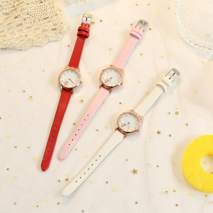 Orologio da Polso <span class=keywords><strong>al</strong></span> Quarzo PU Semplice con <span class=keywords><strong>Gatto</strong></span>, Bracciale alla Moda con Piccoli Indici, Orologio da Donna per Studentesse Ragazze Signore, Regalo Estivo per Feste - Product Image 3