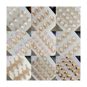 XUPING Jewelry Wholesale Earrings 14K 18K Gold Plated Copper Earrings Women Luxury Cute Pearl Fashion Ladies Jewelry Earrings