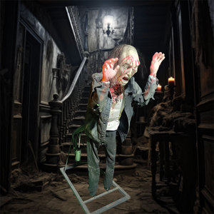 <span class=keywords><strong>Horror</strong></span> casa stregata in piedi <span class=keywords><strong>Zombie</strong></span> modello simulato elettrico pneumatico spaventoso dispositivo di scherzo personalizzato - Product Image 4