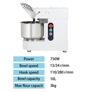 XEOLEO Impastatrice Planetaria Professionale 10L, Mixer per Impasti e Dolci in Acciaio Inox, Macchina da Cucina per Uso Domestico, Sbattitore per Uova - Product Image 4
