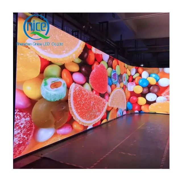 4K HD Studio Backdrop Giant Video Wall High Resolution Indoor P1.2 P1.5 P1.8 P2 P2.5 LED Curved Cambered Screen Circular Display