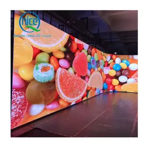4K HD Studio Backdrop Giant Video Wall High Resolution Indoor P1.2 P1.5 P1.8 P2 P2.5 LED Curved Cambered Screen Circular Display