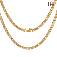 Collar de Cadena Cubana de Joyería de Oro Real de 18k Personalizado, Collar de Oro Macizo Au750, Collar de Oro Japonés Real de 18k