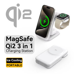 Cargador Inalámbrico 3 en 1 QI2.2 de 25W con Soporte Plegable Magnético para Teléfono Móvil, Flexible para Auriculares y Otros Dispositivos - Product Image 3