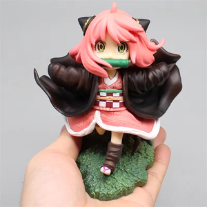 Figura de PVC de 12 cm de Demon Slayer: Kimetsu no Yaiba, Kamado Nezuko, Cos <span class=keywords><strong>Spy</strong></span> <span class=keywords><strong>Family</strong></span>, Anya Forger, personaje de <span class=keywords><strong>manga</strong></span> y anime, juguete de dibujos animados. - Product Image 1