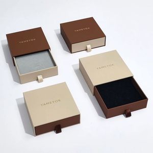 Cajas de Regalo de Joyería de Cartón de Alta Gama para Pendientes y Anillos, Empaque de Joyería Personalizada de Lujo - Product Image 6