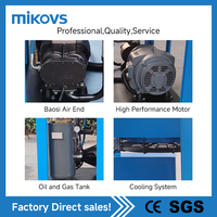 Compresseur d'air industriel à vis VSD de Chine 10hp 15hp 30hp 7.5kw 11kw 22kw 37kw 132kw 8 bar 10 bar 13 bar