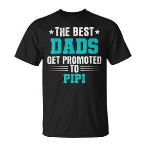 Camiseta para los mejores papás promocionados como Pipi, para uso personal o como regalo - Product Image 1