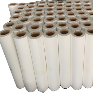 <span class=keywords><strong>Film</strong></span> PET DTF double face mat, pelable à chaud et à froid, 60 cm * 100 m par rouleau, avec impression numérique et logo pour t-shirt - Product Image 4