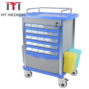 Mt Medische Nieuwste Stijl Van Hoge Kwaliteit Populaire Ziekenhuis Abs Spoedeisende Geneeskunde Dubbelzijdige Medicijnafgifte <span class=keywords><strong>Trolley</strong></span> - Product Image 4