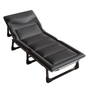 Cama Plegable con Marco Metálico, Diseño Rectangular Minimalista, Portátil, Individual, para Siesta en la Oficina, Requiere Ensamblaje - Product Image 1