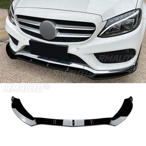 <b>For</b> Mercedes Benz C Class W205 C180 C200 C260 AMG 2015-2018 <b>Car</b> Front Bumper Lip <b>Diffuser</b> Spoiler Body Kit Splitter Guard - Product Image 1