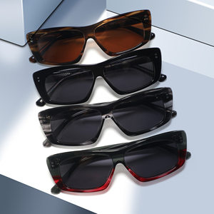 Gafas de sol rectangulares vintage de alta calidad con logotipo personalizado grueso acetato grabado recién llegado gafas de sol con lentes polarizadas - Product Image 1