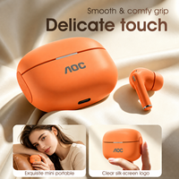 AOC Wireless Custom Logo TWS ANC Earbuds Bluetooth 6.0 In Ear Headphones 13mm Driver Type C Charging Case OEM ODM Private Label.