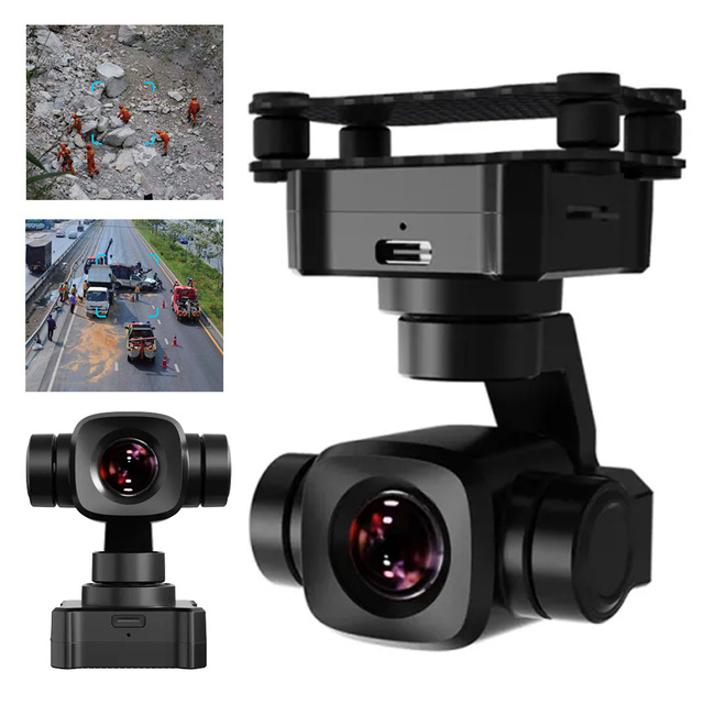 A8 Mini 4K 8MP HD 6X Digital Zoom Gimbal Camera with Sony CMOS Sensor Smart Identify Tracking for UGV USV RC Planes & FPV Drone
