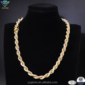 Repo Ketting 8 Mm Brede Hiphop Moissanite Schakelketting Gra Vvs Diamant 925 Zilver Goud Plaat Fijne Sieraden Kettingen Armbanden