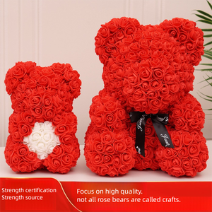 Orsacchiotto di Rose 2026 all'Ingrosso, 25cm e 35cm, Orso di Fiori Artificiali, Miglior Regalo per San Valentino per la Fidanzata - Product Image 6