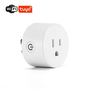 Tuya akıllı yaşam WiFi priz Alexa Echo Google ev ses kontrolü 10A Mini abd akıllı fiş