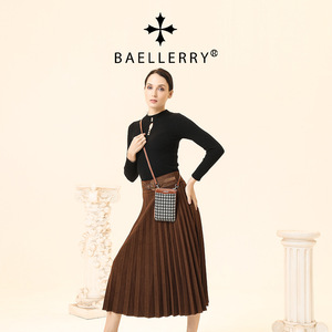 Sac bandoulière carré vertical à motif pied-de-poule Baellerry pour femme, avec fermeture éclair, sacoche portable pour téléphone, idéal pour les tenues quotidiennes, été 2023 - Product Image 1