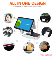 ZHONGJI A06 15.6 inci Layar Sentuh Printer Terintegrasi Mesin Kasir Sistem POS All-in-One Android Wi-Fi 6 Bluetooth 5.2 Garansi 1 Tahun