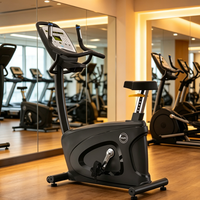 Bicicleta Estática Vertical Comercial Personalizable con Pantalla LED de Matriz de Puntos y 7 Programas Preestablecidos