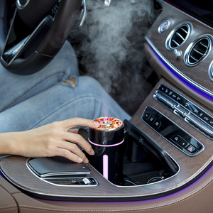 Portatile nero diffusore di aria per auto umidificatore di fiamma intelligente diffusore di profumo Mini deodorante per auto a casa RV uso fonte di energia elettrica - Product Image 4